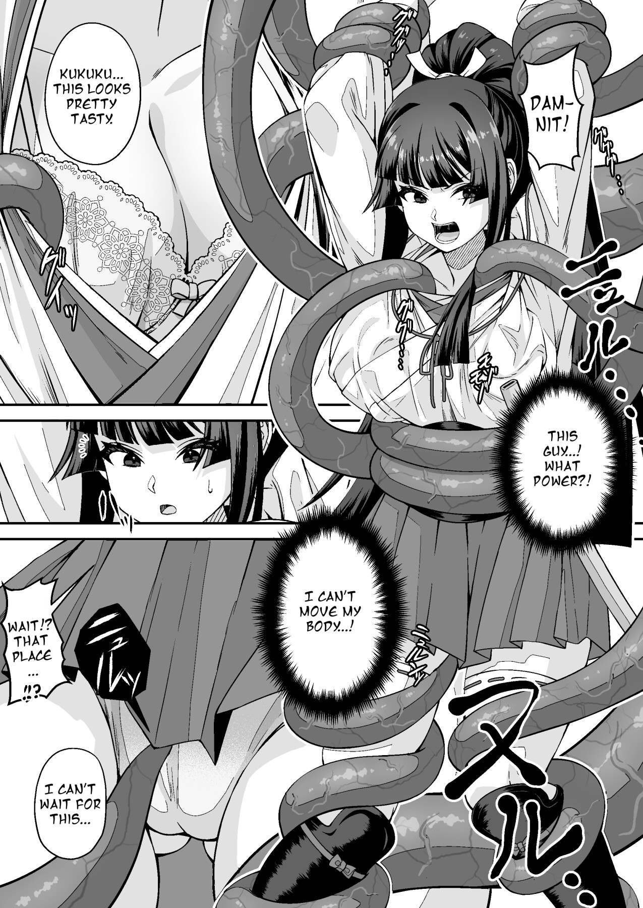 Hentai Manga Comic-The Master Demon Exorcist Doesn't Succumb to Tentacle Demon-Read-18